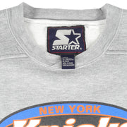 Starter - New York Knicks Crew Neck Sweatshirt 1990s Large Vintage Retro Basketball