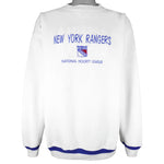 NHL (Logo Athletic) - New York Rangers Embroidered Crew Neck Sweatshirt 1990s XX-Large
