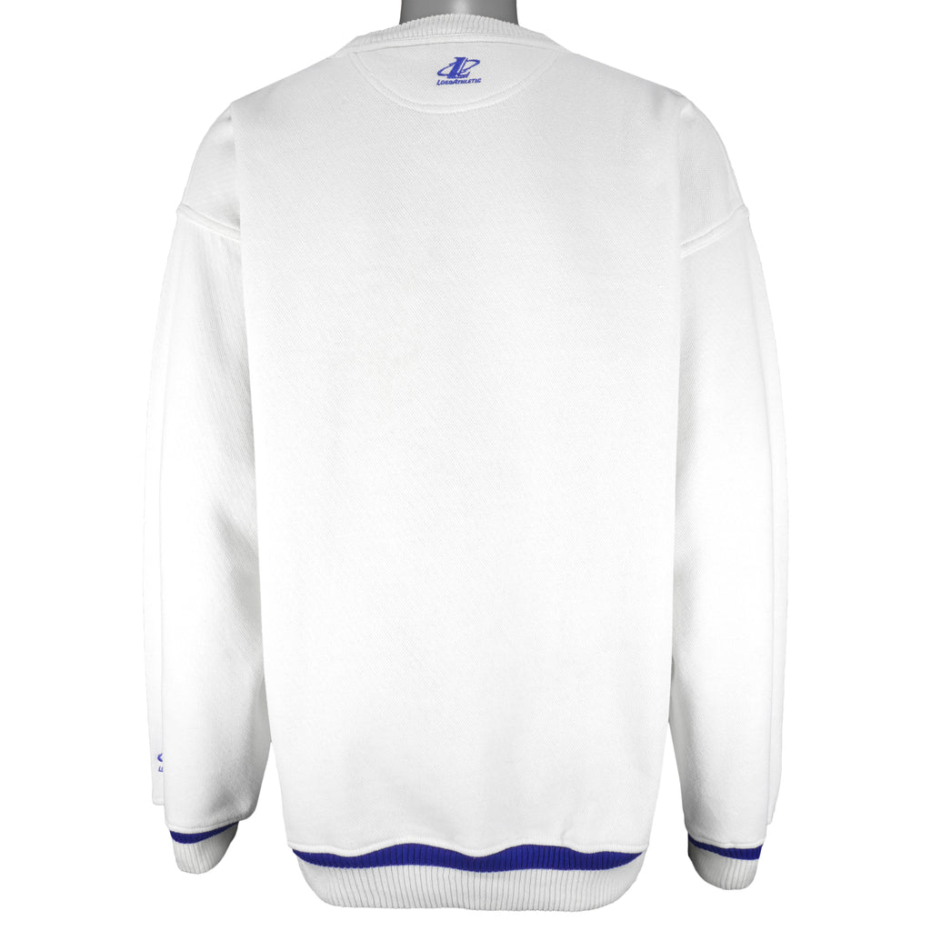 NHL (Logo Athletic) - New York Rangers Embroidered Crew Neck Sweatshirt 1990s XX-Large Vintage Retro Hockey