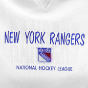 NHL (Logo Athletic) - New York Rangers Embroidered Crew Neck Sweatshirt 1990s XX-Large Vintage Retro Hockey