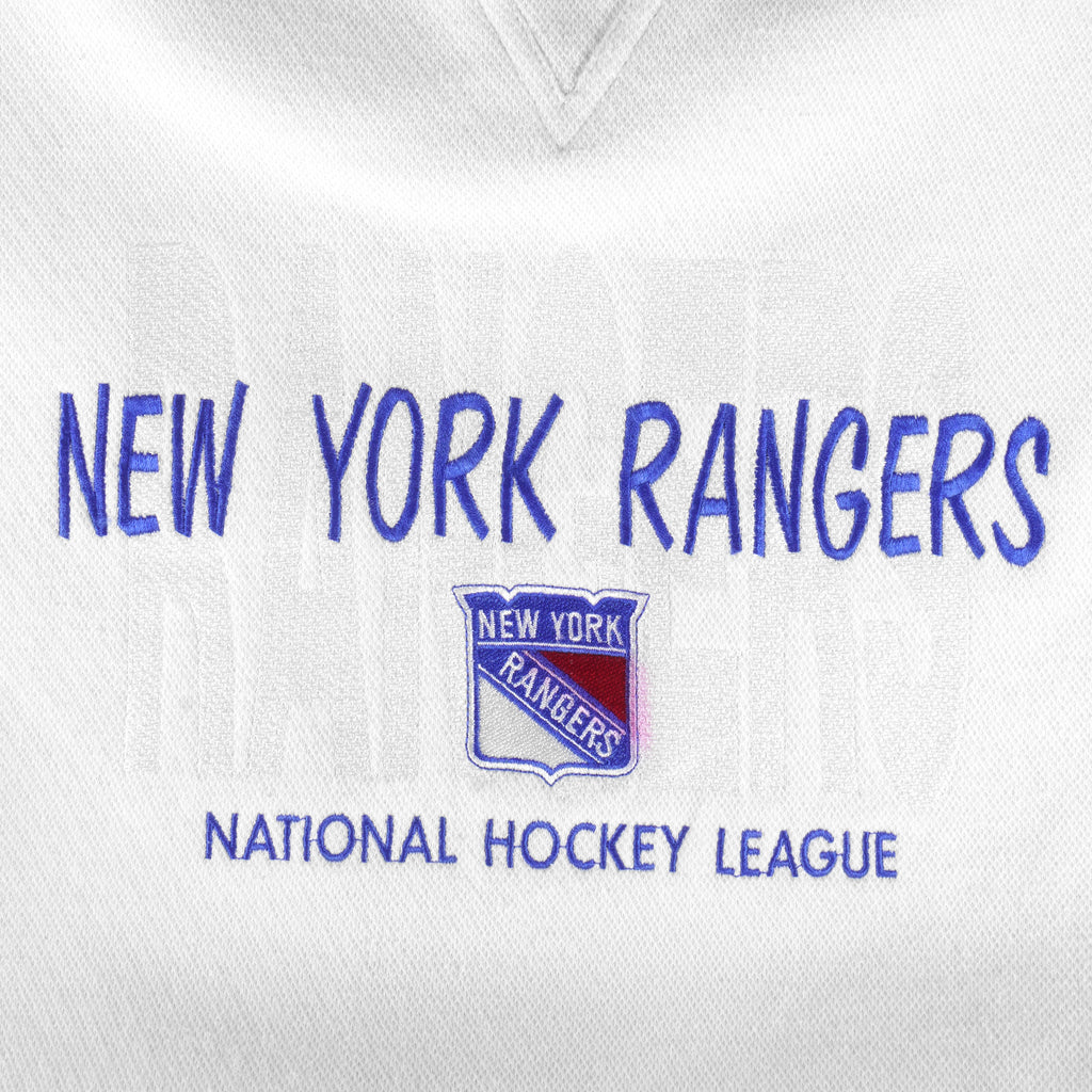 Vintage NHL (Logo Athletic) - New York Rangers Embroidered Crew Neck  Sweatshirt 1990s XX-Large – Vintage Club Clothing