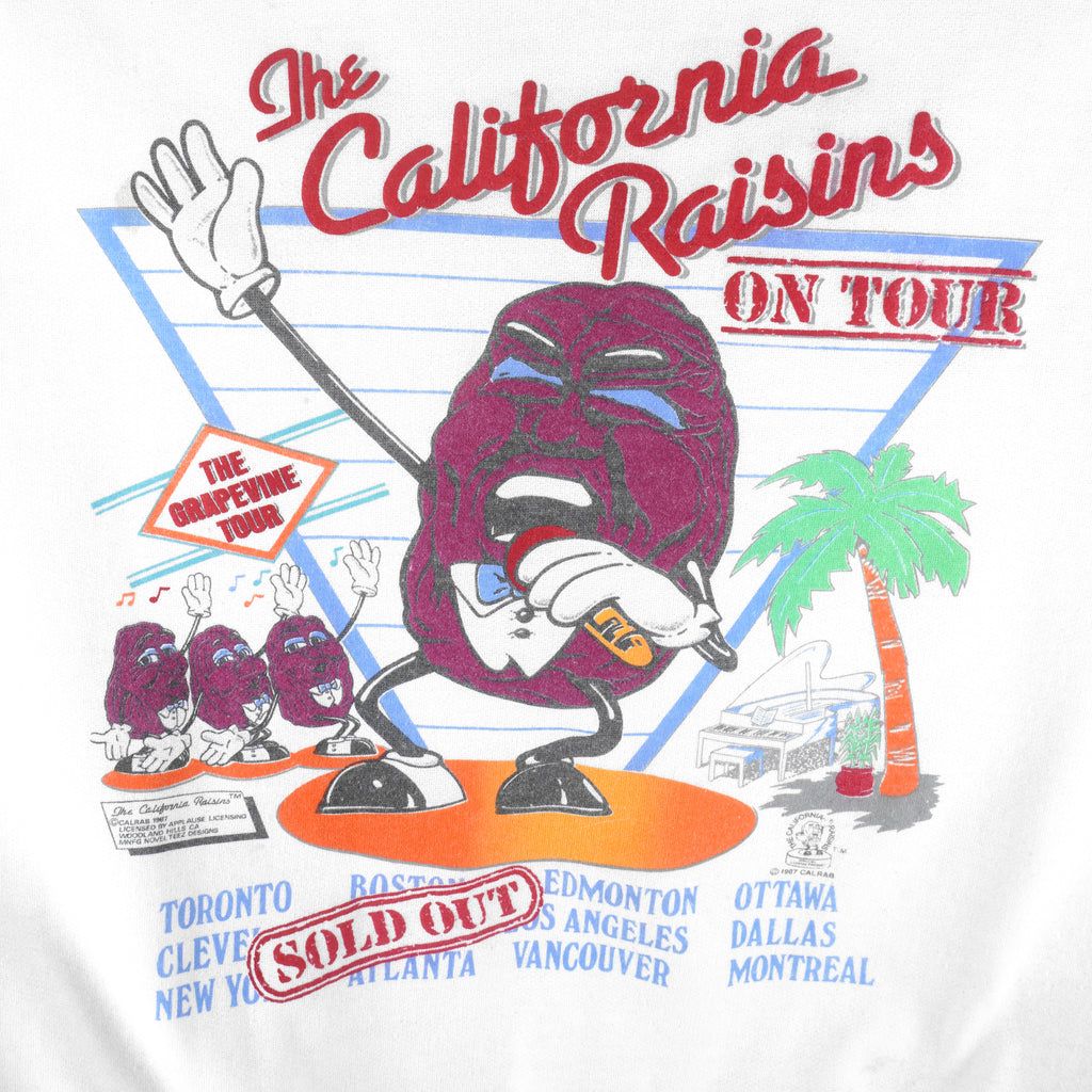 Vintage (Novel Teez) - The California Raisins On Tour Crew Neck Sweatshirt 1987 X-Large Vintage Retro