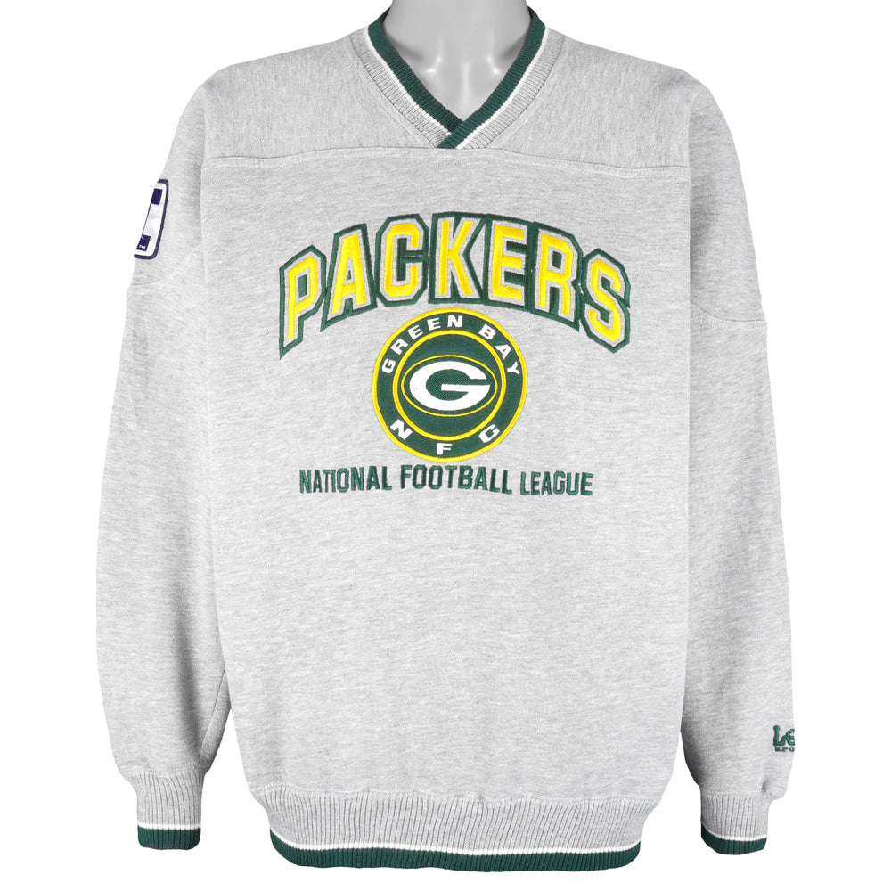 NFL (Lee) - Green Bay Packers Embroidered Crew Neck Sweatshirt 1990s Medium Vintage Retro Football