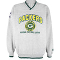 NFL (Lee) - Green Bay Packers Embroidered Crew Neck Sweatshirt 1990s Medium Vintage Retro Football