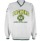 NFL (Lee) - Green Bay Packers Embroidered Crew Neck Sweatshirt 1990s Medium Vintage Retro Football