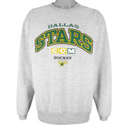 NHL (CCM) - Dallas Stars Crew Neck Sweatshirt 1990s Large vintage Retro Hockey