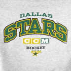 NHL (CCM) - Dallas Stars Crew Neck Sweatshirt 1990s Large vintage Retro Hockey