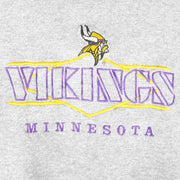 NFL (Logo Athletic) - Minnesota Vikings Embroidered Sweatshirt 1990s Large vintage Retro Football