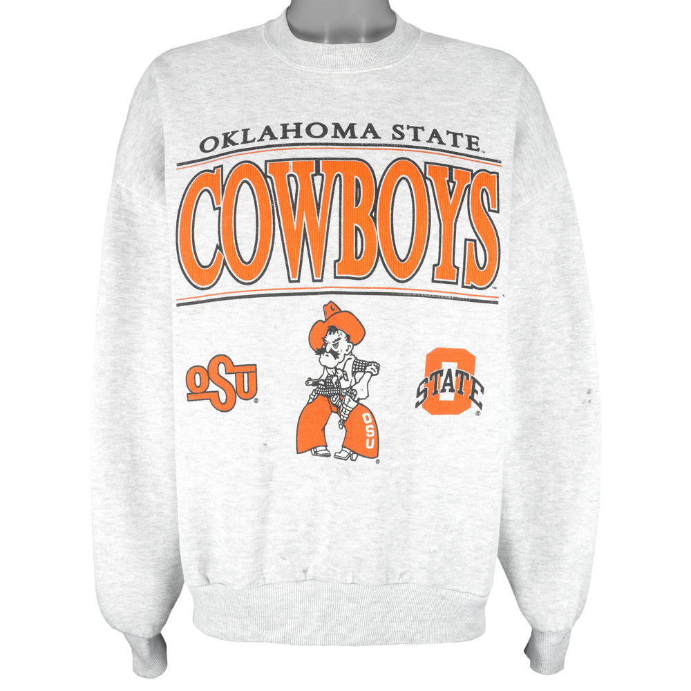 NCAA - Oklahoma State Cowboys Crew Neck Sweatshirt 1990s XX-Large Vintage Retro Football College