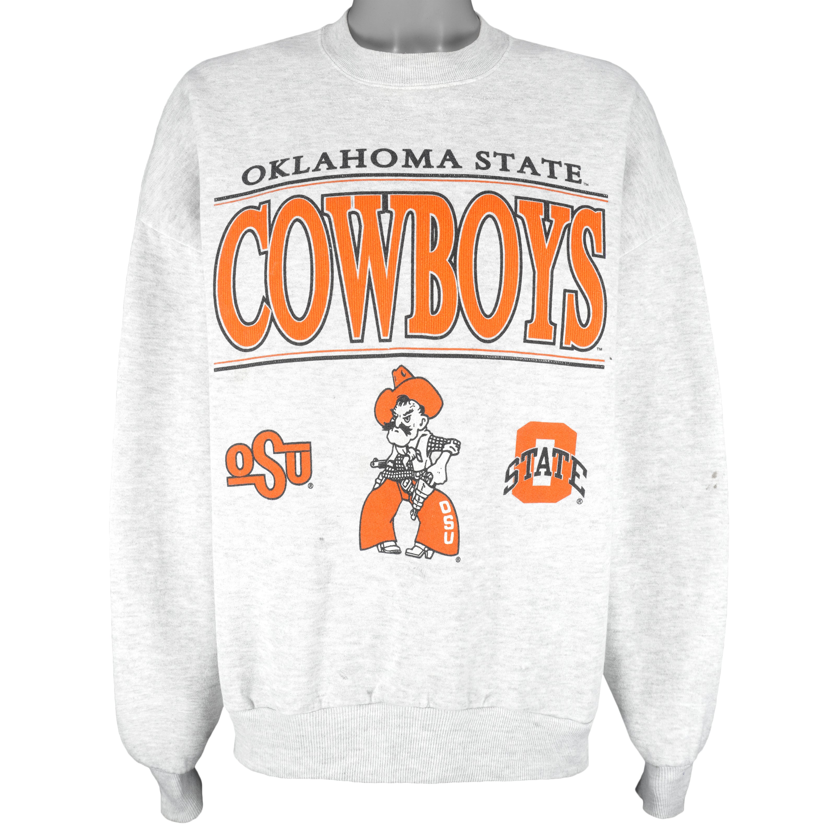 NCAA - Oklahoma State Cowboys Crew Neck Sweatshirt 1990s XX-Large Vintage Retro Football College