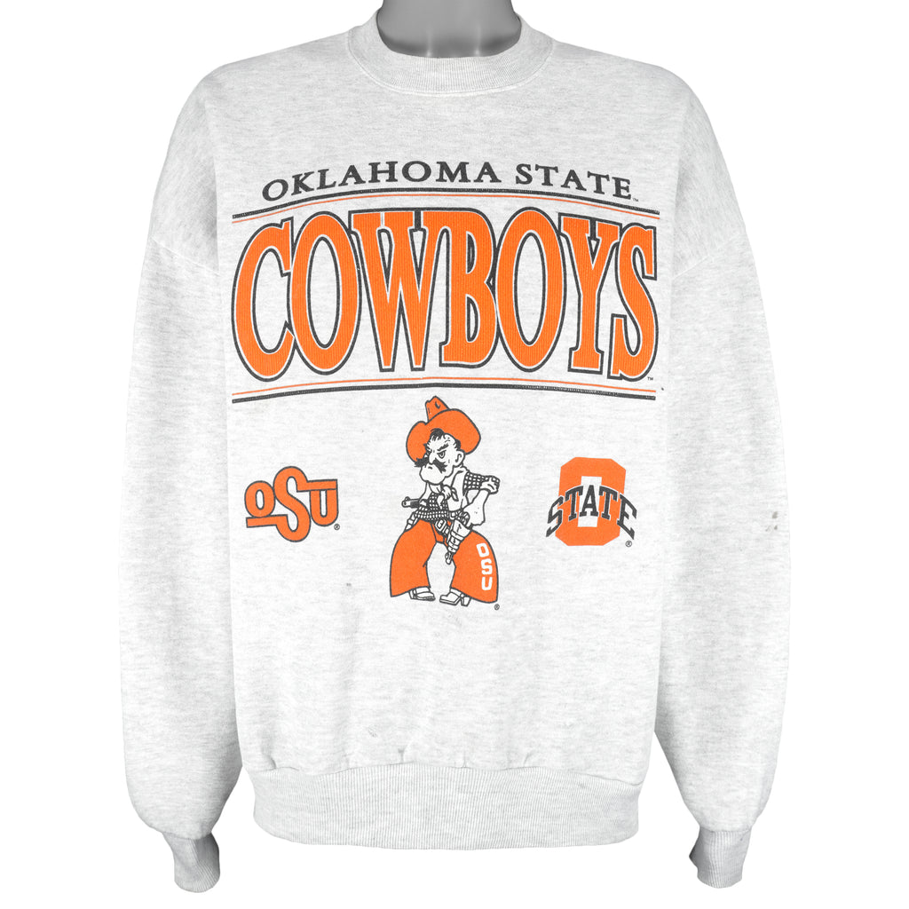 NCAA - Oklahoma State Cowboys Crew Neck Sweatshirt 1990s XX-Large Vintage Retro Football College