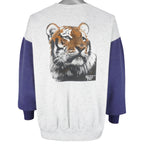Vintage - The Endangered Siberian Tiger Crew Neck Sweatshirt 1990s X-Large Vintage Retro