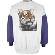 Vintage - The Endangered Siberian Tiger Crew Neck Sweatshirt 1990s X-Large Vintage Retro