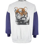 Vintage - The Endangered Siberian Tiger Crew Neck Sweatshirt 1990s X-Large Vintage Retro