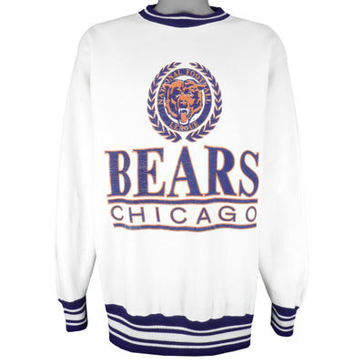 NFL (Logo 7) - Chicago Bears Crew Neck Sweatshirt 1990s X-Large