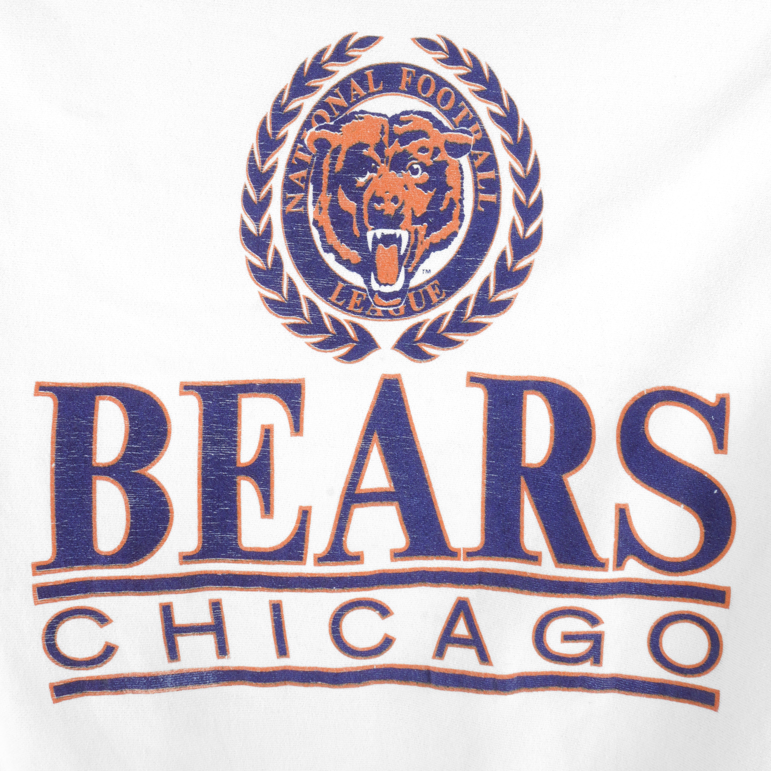 NFL (Logo 7) - Chicago Bears Crew Neck Sweatshirt 1990 X-Large Vintage Retro Football