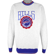 NFL (Legends) - Buffalo Bills Embroidered Crew Neck Sweatshirt 1990s Medium Vintage Retro Football