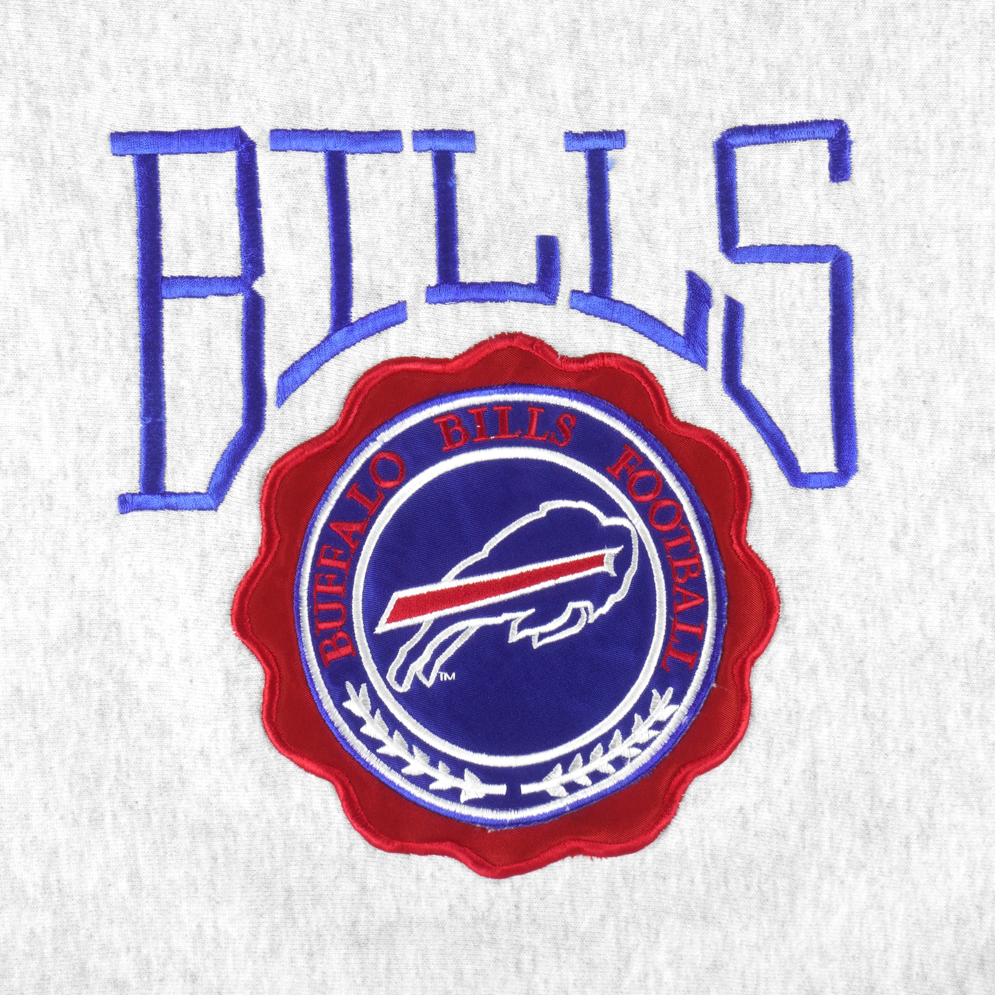 NFL (Legends) - Buffalo Bills Embroidered Crew Neck Sweatshirt 1990s Medium Vintage Retro Football