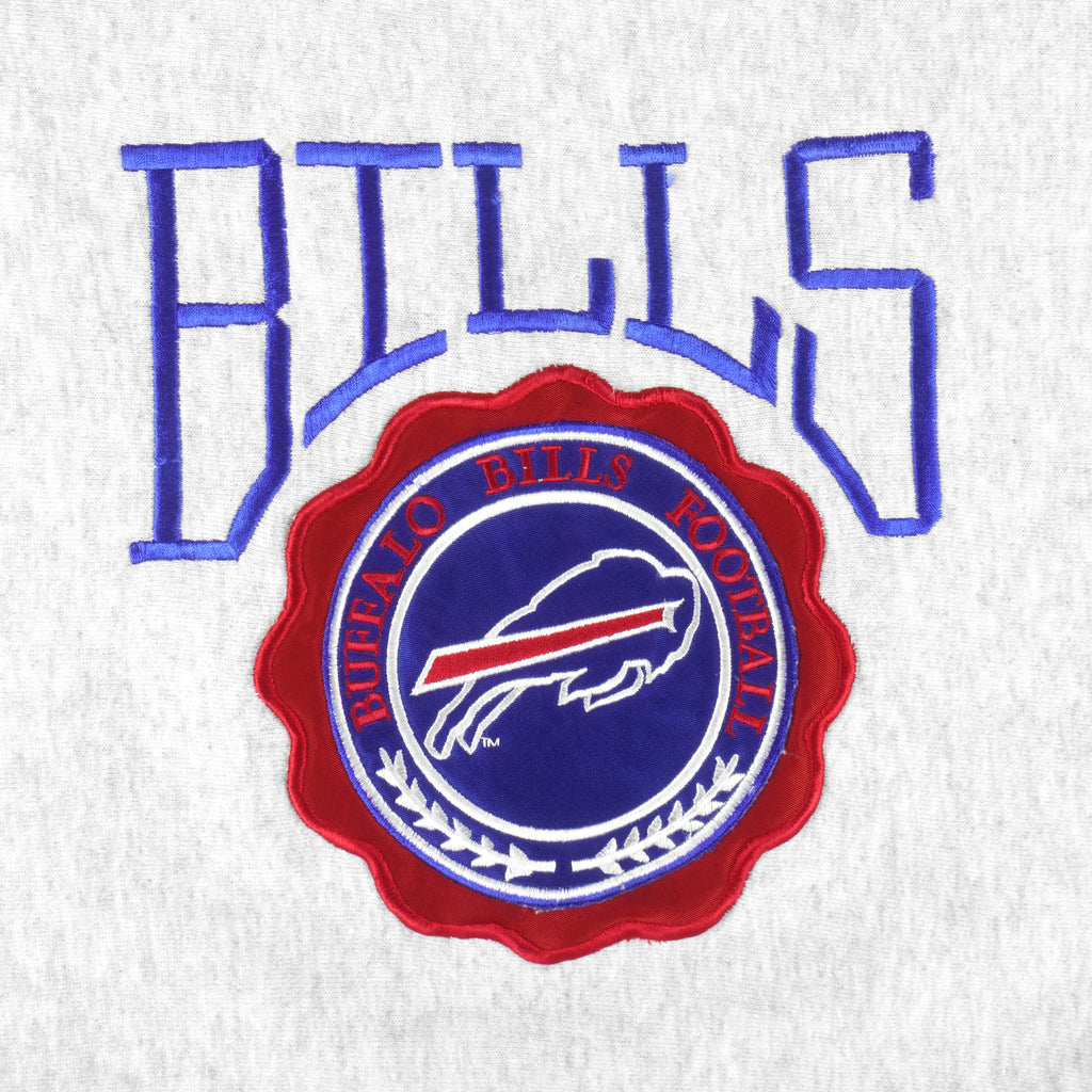 NFL (Legends) - Buffalo Bills Embroidered Crew Neck Sweatshirt 1990s Medium Vintage Retro Football