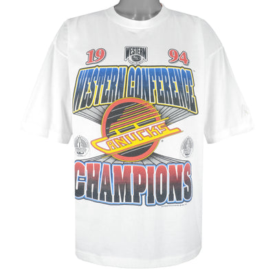 NHL (Softwear) - Vancouver Canucks Western Conference Champions T-Shirt 1994 X-Large