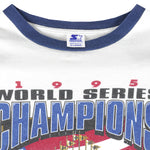 Starter - Atlanta Braves World Series Champions T-Shirt 1995 X-Large vintage Retro Baseball