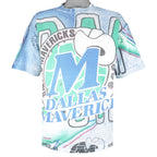NBA (Magic Johnson T's) - Dallas Mavericks All Over Print 1990s Large