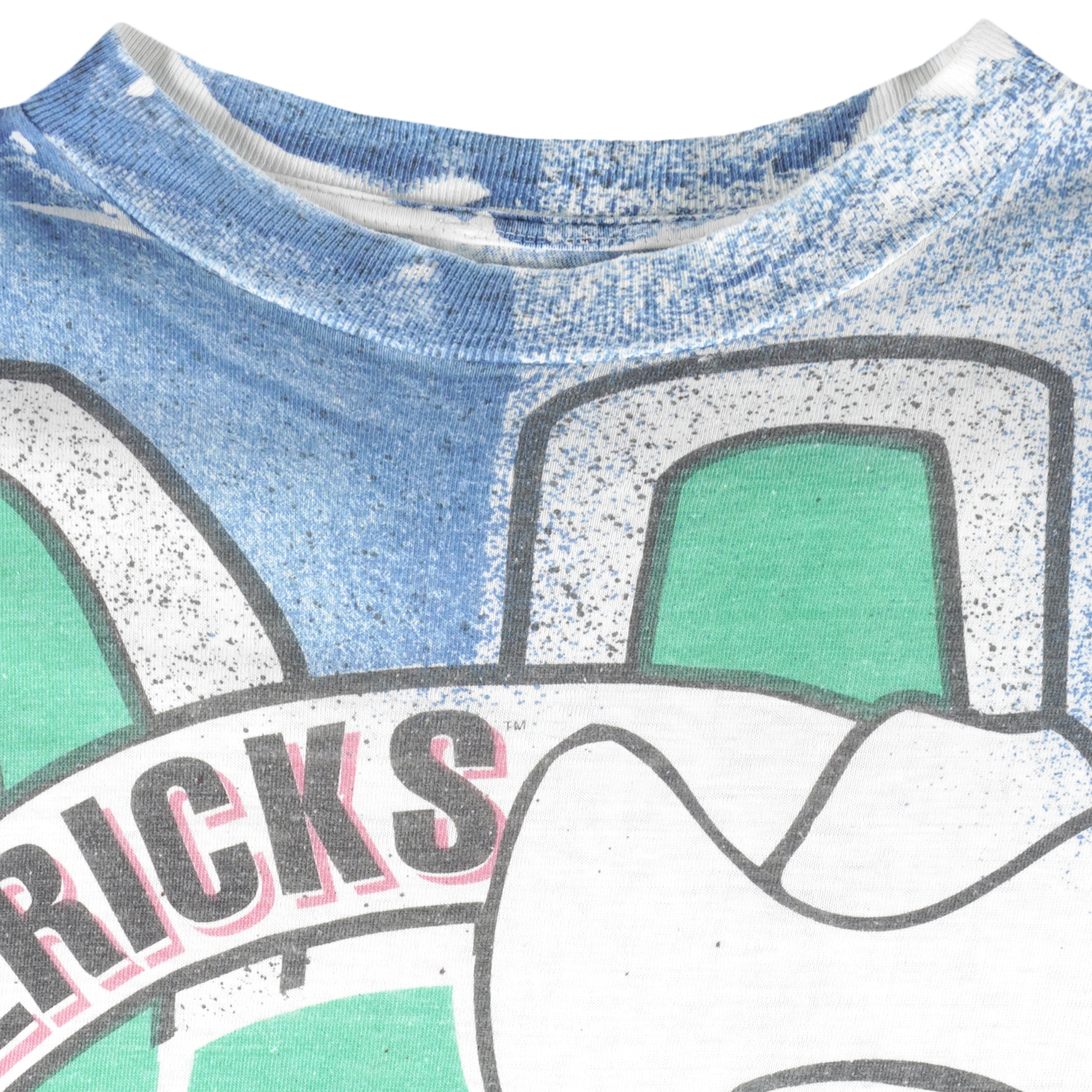 NBA (Magic Johnson T's) - Dallas Mavericks All Over Print 1990s Large