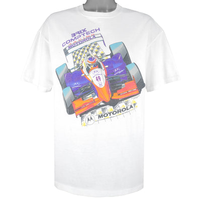 Vintage (Hanes) - Brix Comptech Drag Car Racing Motorola T-Shirt 1990s X-Large