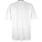 Lacoste - Navy Single Stitch White T-Shirt 1990s X-Large Vintage Retro