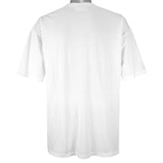 Lacoste - Navy Single Stitch White T-Shirt 1990s X-Large Vintage Retro