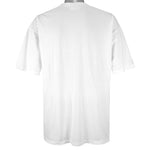 Lacoste - Navy Single Stitch White T-Shirt 1990s X-Large Vintage Retro