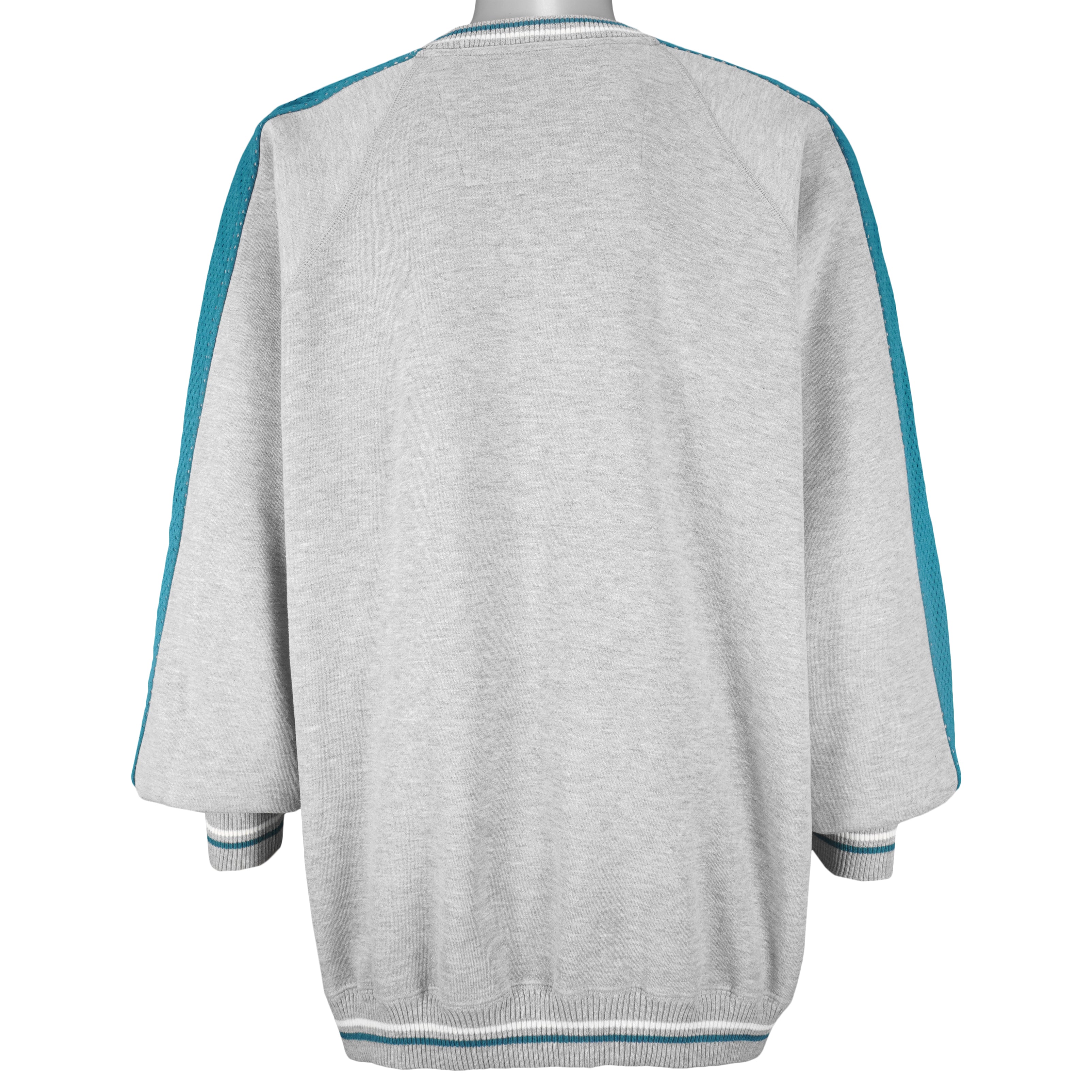 NFL (Lee) - Miami Dolphins Embroidered Crew Neck Sweatshirt 1990s XX-Large Vintage Retro Football