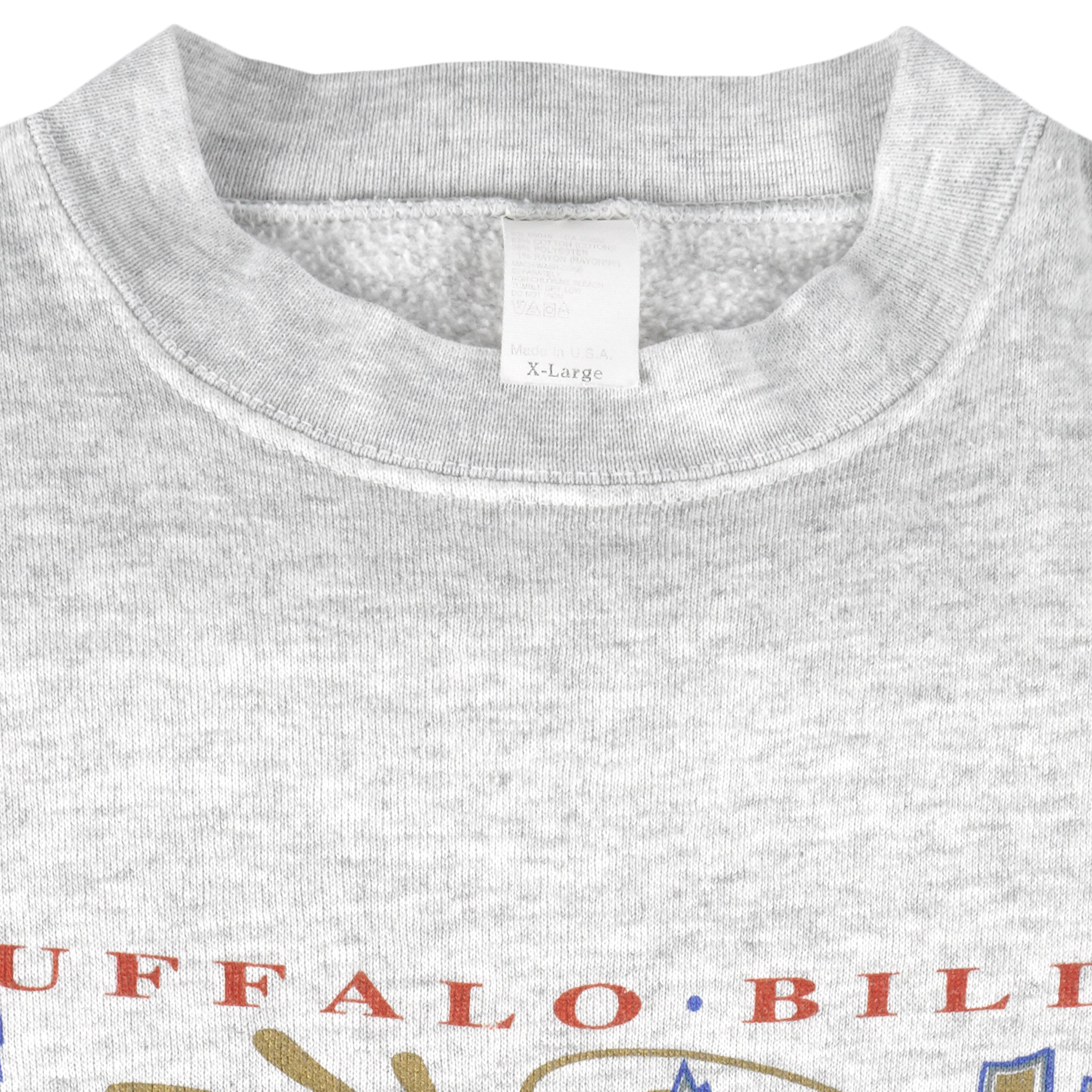 NFL (Trench) - Buffalo Un-BILL-ievable Comeback Crew Neck Sweatshirt 1993 X-Large Vintage Retro Football