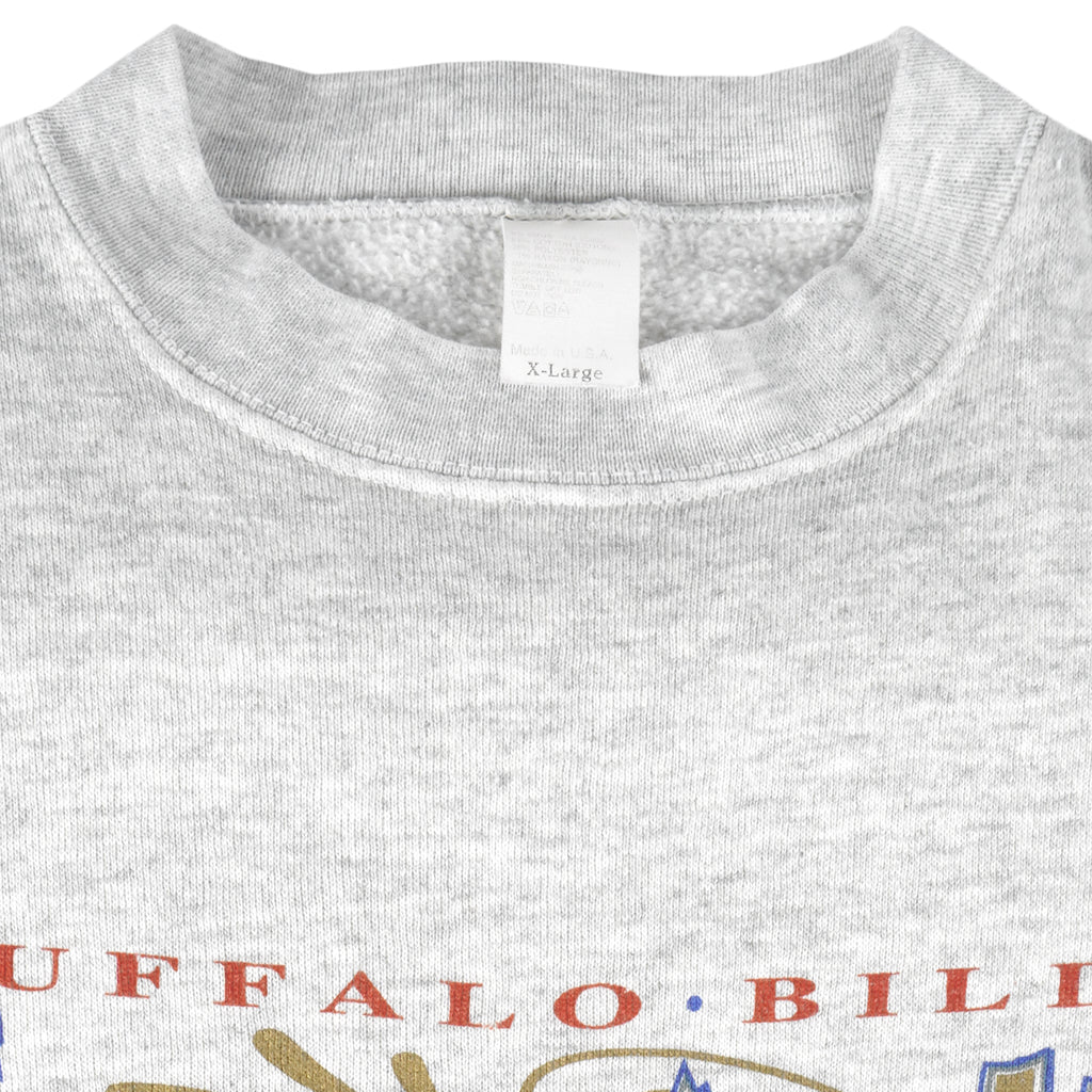 NFL (Trench) - Buffalo Un-BILL-ievable Comeback Crew Neck Sweatshirt 1993 X-Large Vintage Retro Football
