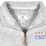 NHL (CCM) - Washington Capitals 1/4 Zip Sweatshirt 2000s X-Large Vintage Retro Hockey