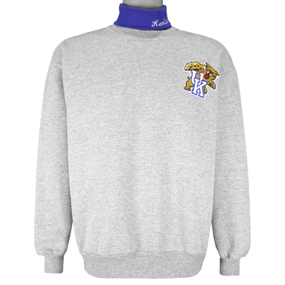 NCAA (Majestic) - Kentucky Wildcats Turtleneck Sweatshirt 1990s Medium