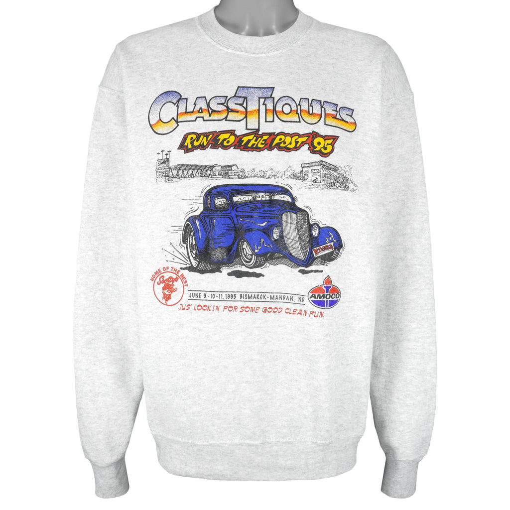 Vintage - Amoco Run To The Post Crew Neck Sweatshirt 1995 XX-Large Vintage Retro
