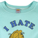 Vintage - Garfield I Hate Monday Crew Neck Sweatshirt 1990s X-Large Vintage Retro