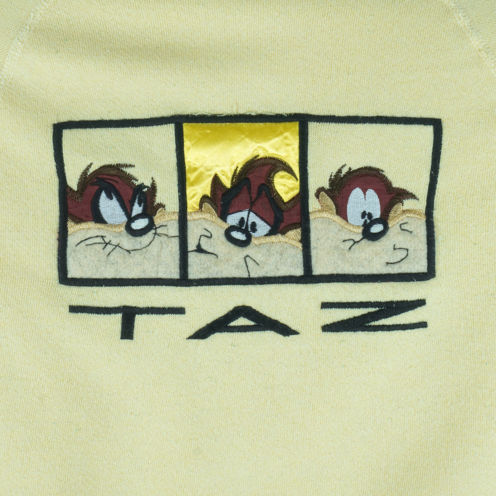 Looney Tunes (Tultex) - Taz Embroidered Crew Neck Sweatshirt 1990s X-Large Vintage Retro