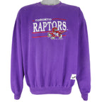 NBA (Ravens Athletics) - Toronto Raptors Embroidered Crew Neck Sweatshirt 1990s X-Large Vintage Retro Basketball