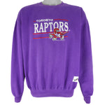 NBA (Ravens Athletics) - Toronto Raptors Embroidered Crew Neck Sweatshirt 1990s X-Large Vintage Retro Basketball
