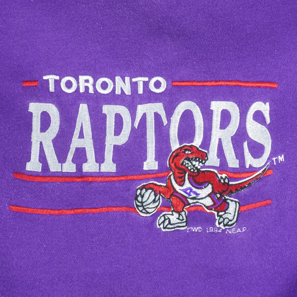 NBA (Ravens Athletics) - Toronto Raptors Embroidered Crew Neck Sweatshirt 1990s X-Large Vintage Retro Basketball