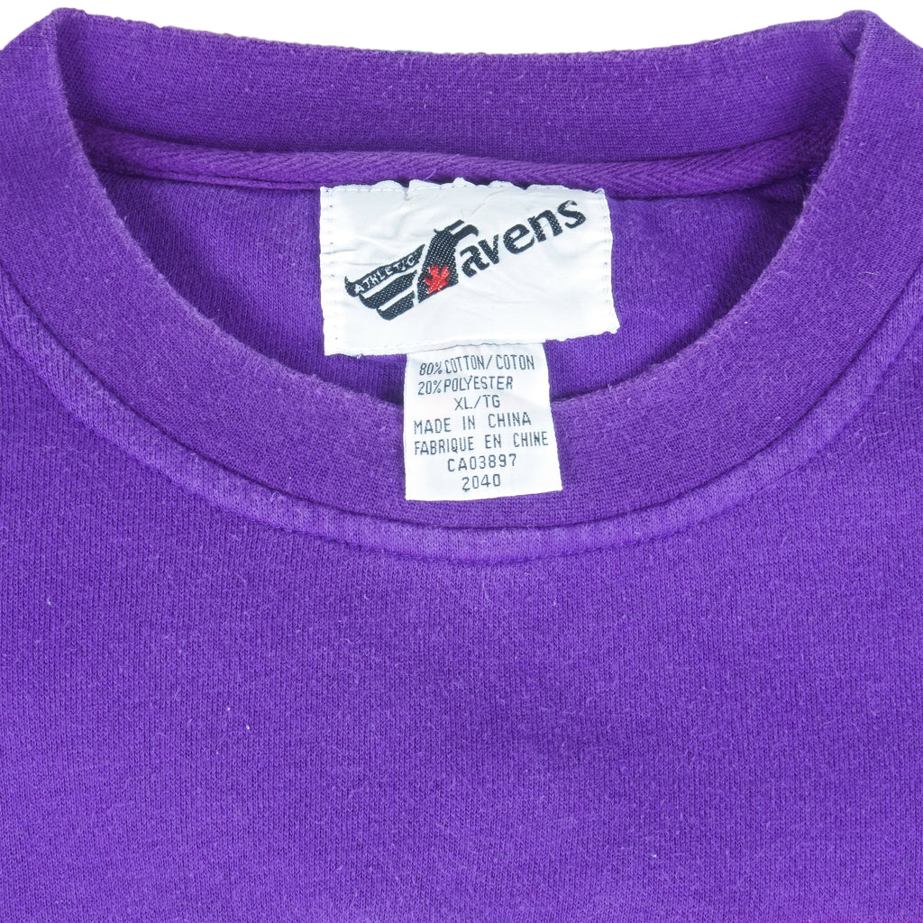 NBA (Ravens Athletics) - Toronto Raptors Embroidered Crew Neck Sweatshirt 1990s X-Large Vintage Retro Basketball
