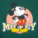 Disney (Jerzees) - Mickey Mouse Crew Neck Sweatshirt 1990s Large Vintage Retro