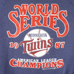 MLB (BW) - Minnesota Twins World Champions Series Sweatshirt 1987 Large Vintage Retro Baseball