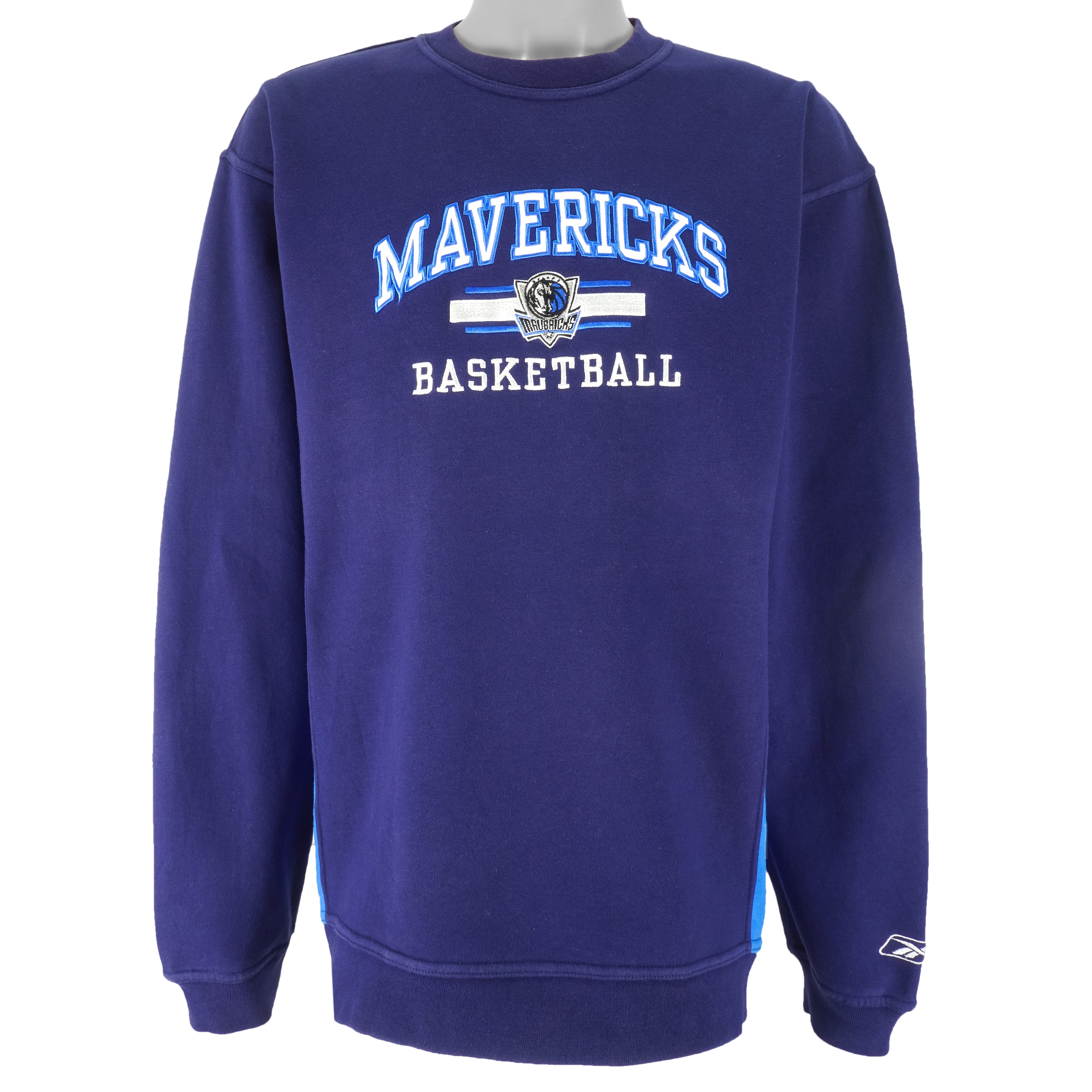 Reebok - Dallas Mavericks Embroidered Crew Neck Sweatshirt 1990s Large Vintage Retro Basketball