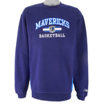 Reebok - Dallas Mavericks Embroidered Crew Neck Sweatshirt 1990s Large Vintage Retro Basketball