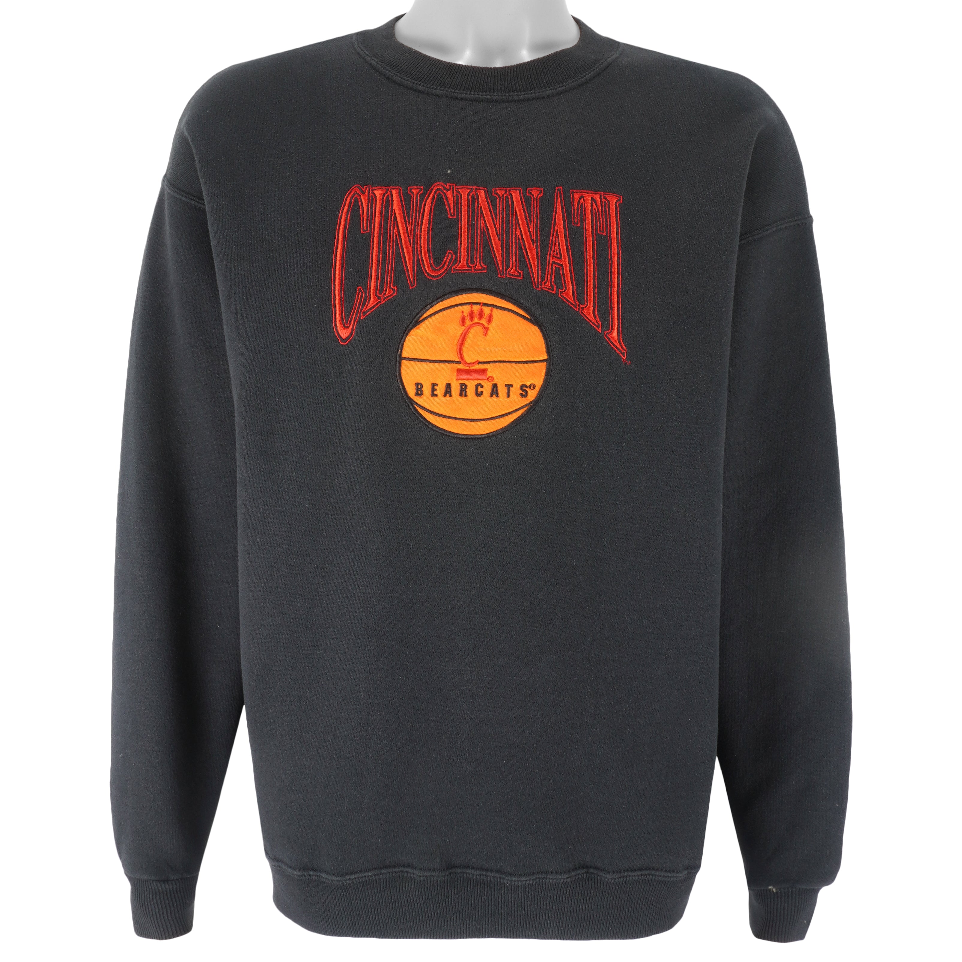 NCAA (B-Wear) - Cincinnati Bearcats Embroidered Crew Neck Sweatshirt 1990s Large Vintage Retro Football College