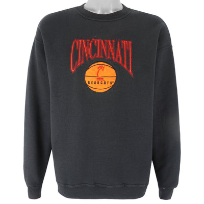 NCAA (B-Wear) - Cincinnati Bearcats Embroidered Crew Neck Sweatshirt 1990s Large