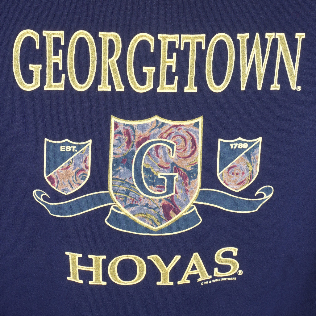 NCAA (CS) - Georgetown Hoyas Crew Neck Sweatshirt 1992 X-Large Vintage Retro